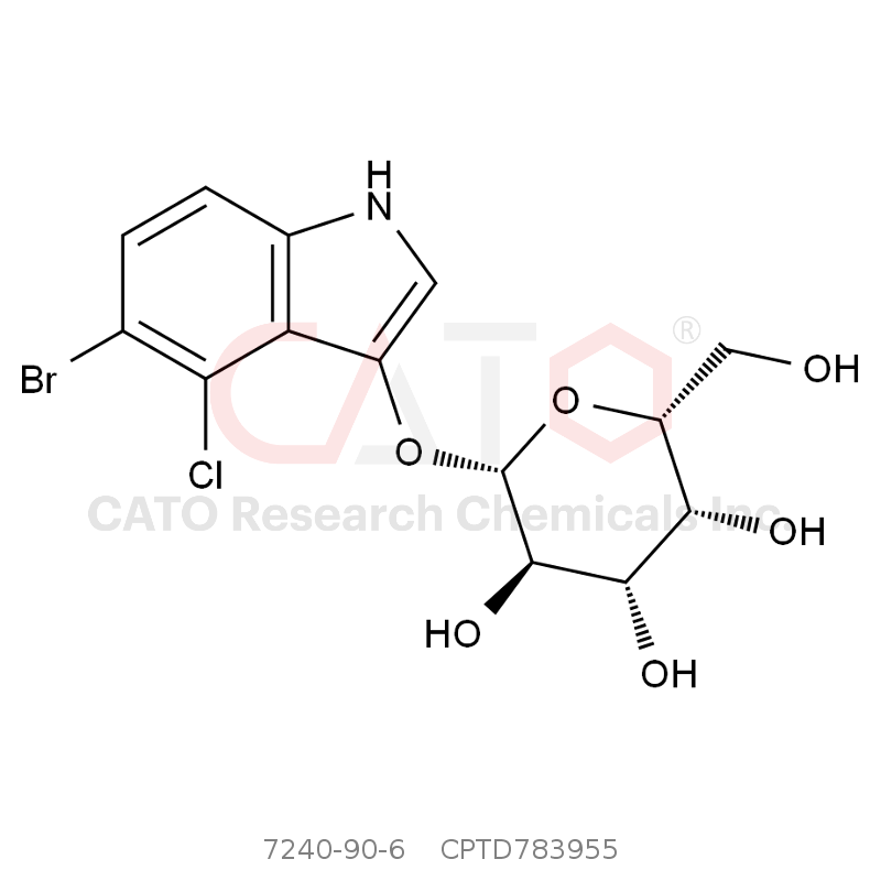 CAS No.:7240-90-6,5-Bromo-4-氯-1H-indol-3-yl β-D-galactopyranoside