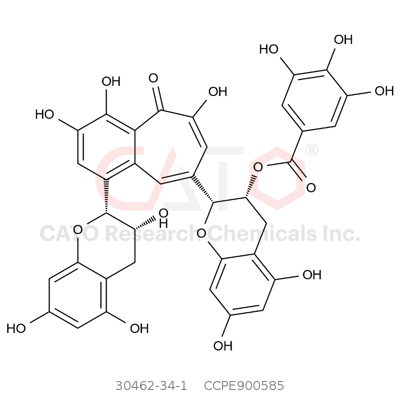 CAS No.:30462-34-1,茶黄素-3-没食子酸酯
