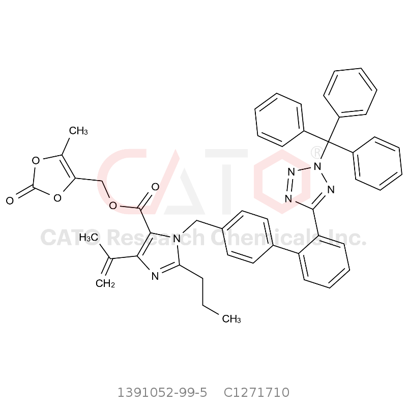 CAS No.:1391052-99-5,Dehydro Olmesartan-2-trityl Medoxomil