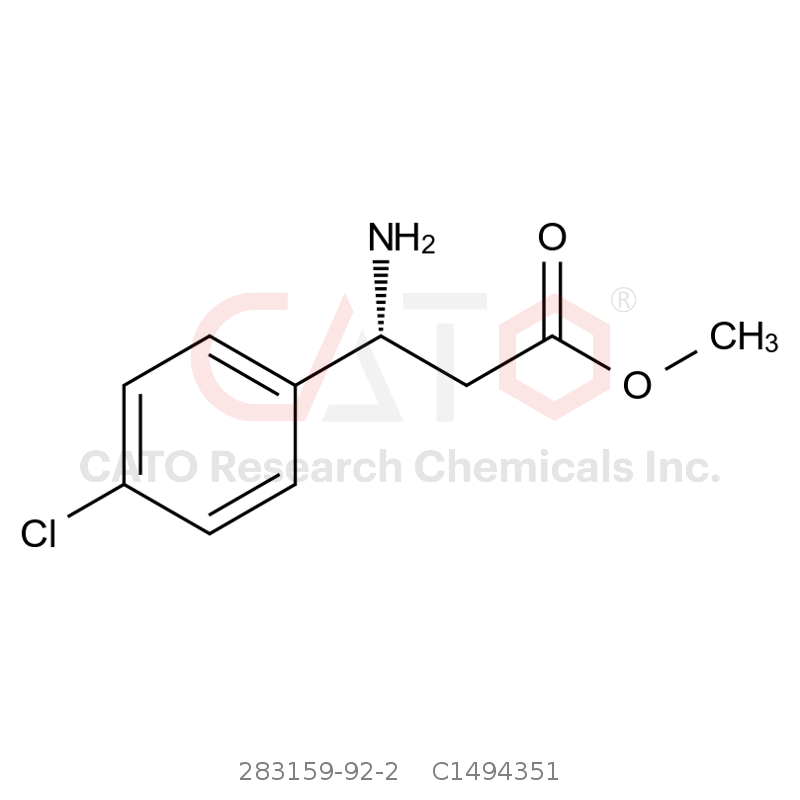 CAS No.:283159-92-2,methyl (R)-3-amino-3-(4-chlorophenyl)propanoate