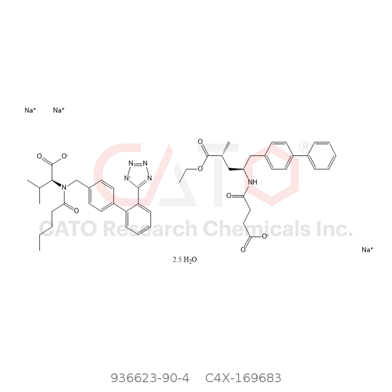 CAS No.:936623-90-4,Sacubitril-Valsartan Trisodium Salt 2.5hydrate