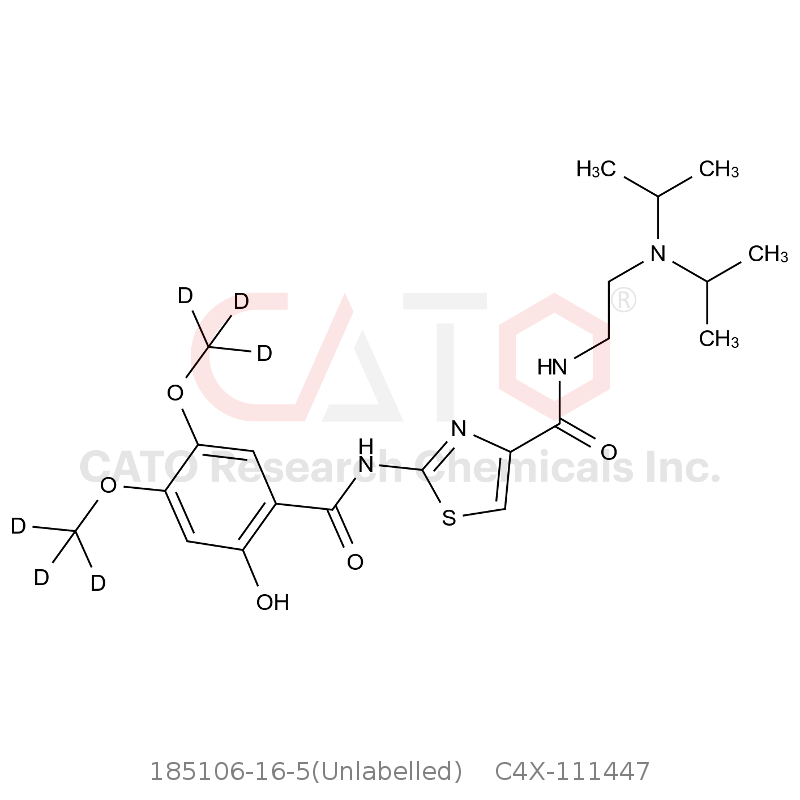 CAS No.:185106-16-5(Unlabelled),Acotiamide-D6