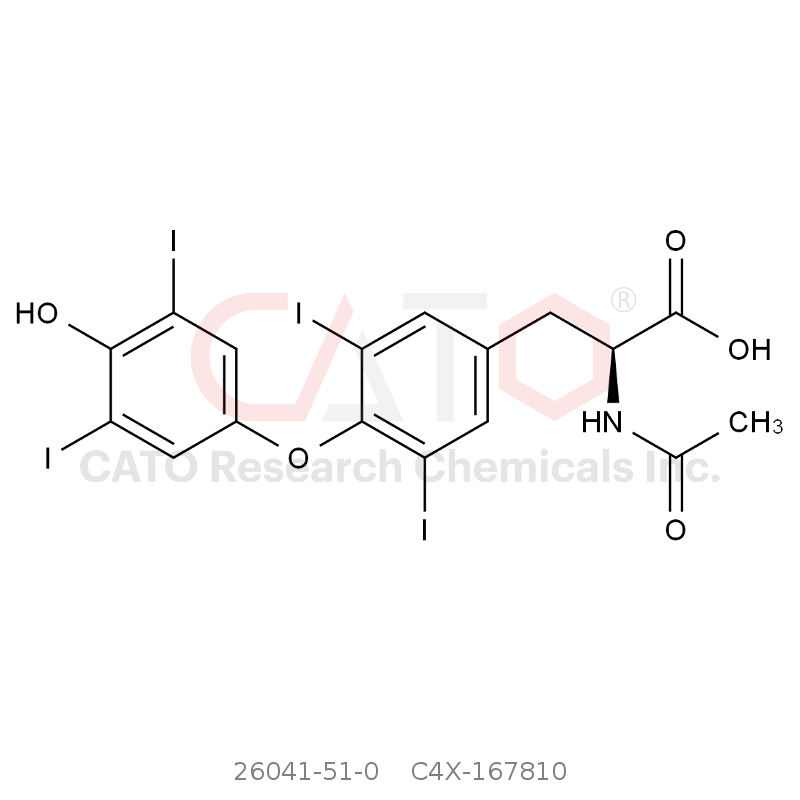 CAS No.:26041-51-0,左甲状腺素N-乙酰杂质
