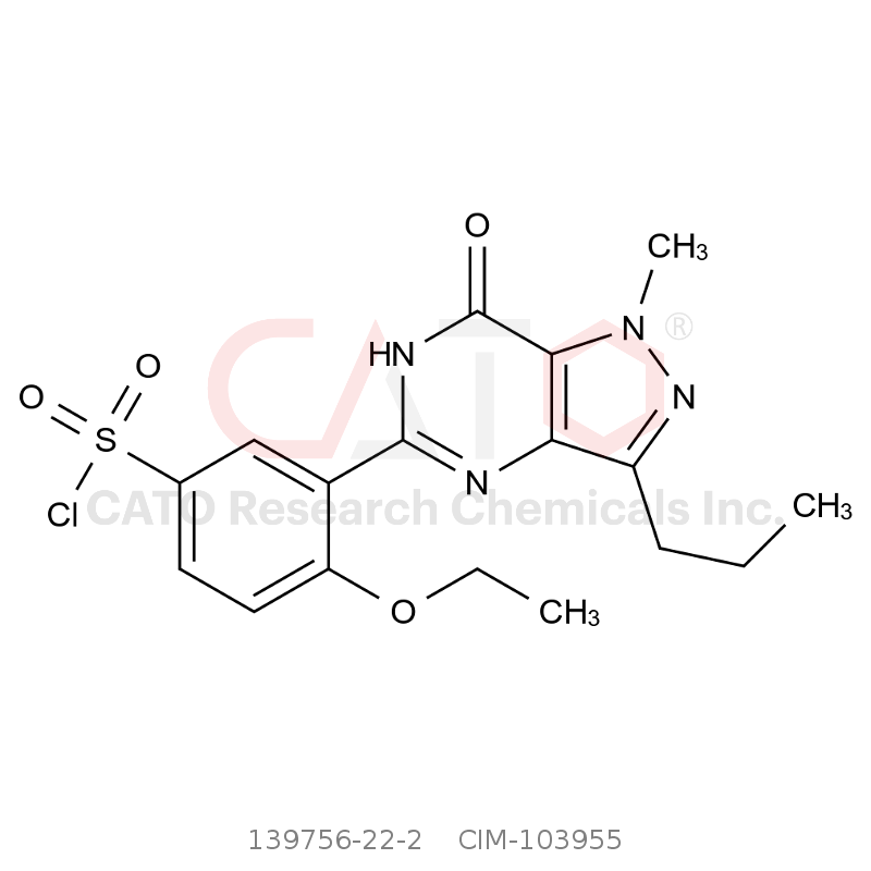 CAS No.:139756-22-2,5-（5-氯磺酰基-2-乙氧基苯基）-1-甲基-3-丙基-1,6-二氢-7H-吡唑并[4,3-d]嘧啶-7-酮