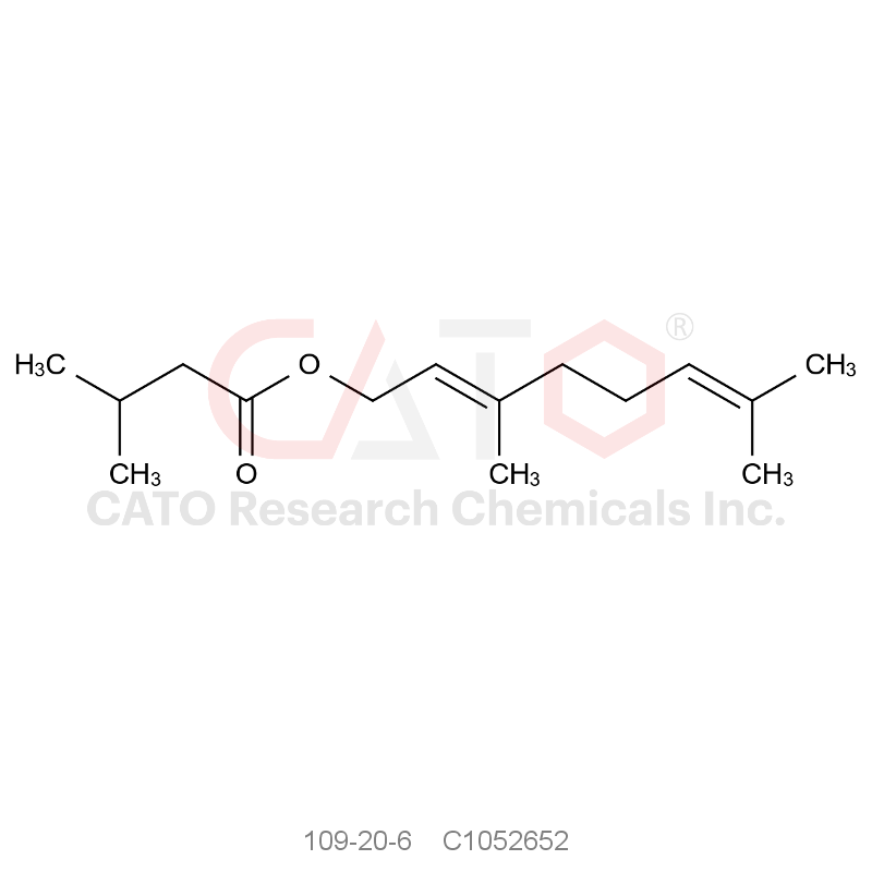 CAS No.:109-20-6,(E)-3,7-二甲基-2,6-辛二烯醇3-甲基丁酸酯