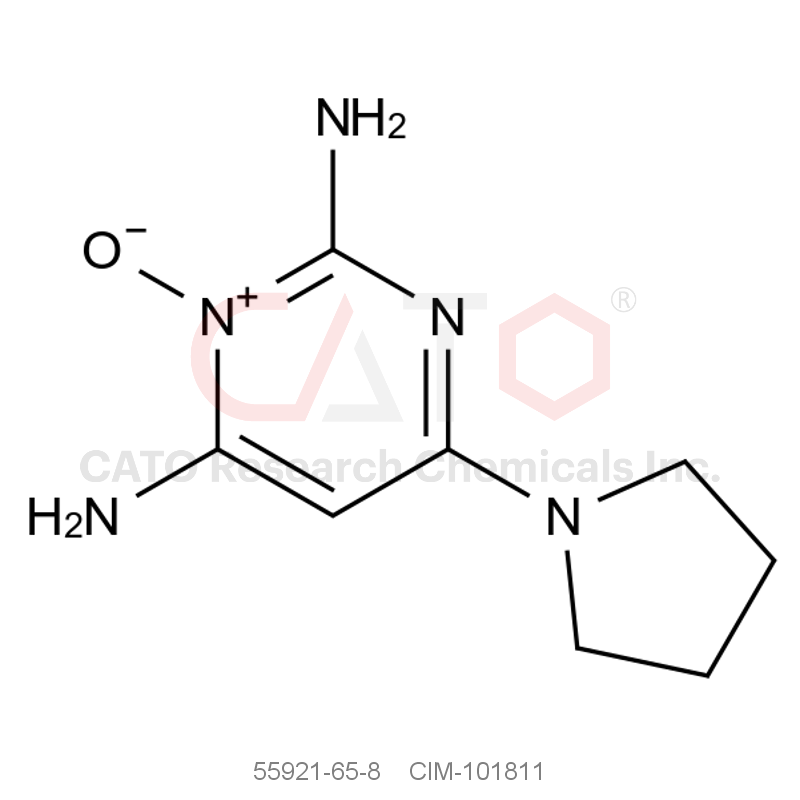 CAS No.:55921-65-8,2,6-Diamino-4-(pyrrolidin-1-yl)pyrimidine 1-oxide