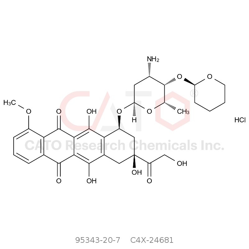CAS No.:95343-20-7,盐酸吡柔比星