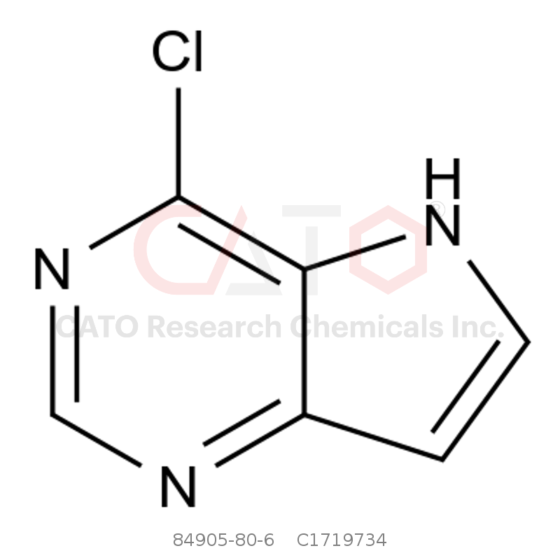 CAS No.:84905-80-6,4-Chloro-5H-pyrrolo[3,2-d]pyrimidine