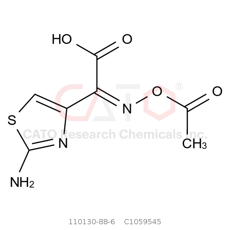 CAS No.:110130-88-6,(Z)-2-(Acetoxyimino)-2-(2-aminothiazol-4-yl)acetic acid
