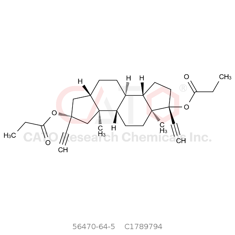 CAS No.:56470-64-5,A-NOR-5α-ANDROSTAN-2α, 17α-DIETHYNYL-2β, 17β-DIOL DIPROPIONATE