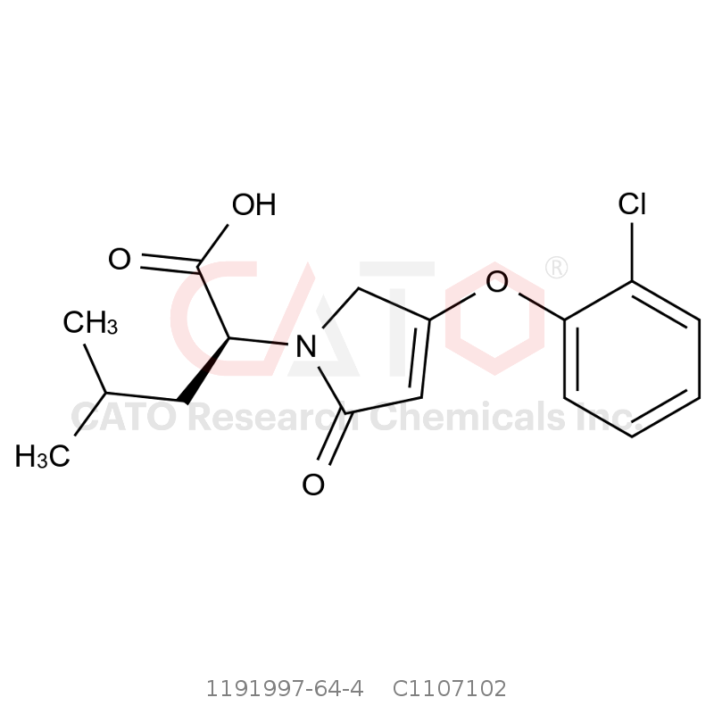 CAS No.:1191997-64-4,2-（4-（2-氯苯氧基）-2-氧代-2,5-二氢-1H-吡咯-1-基）-4-甲基戊酸