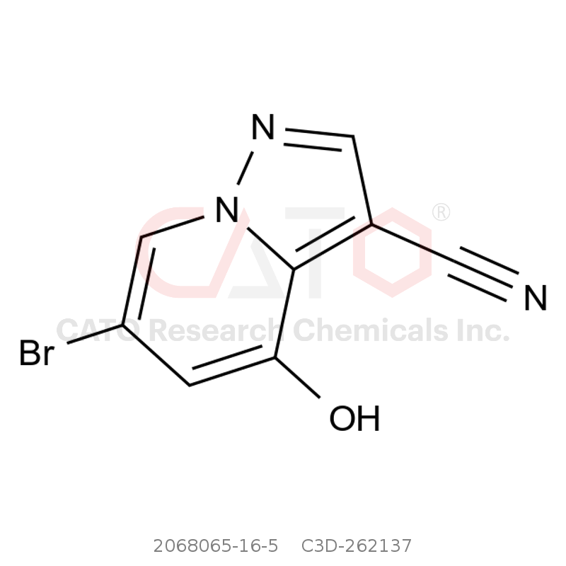 CAS No.:2068065-16-5,6-bromo-4-hydroxypyrazolo[1,5-a]pyridine-3-carbonitrile