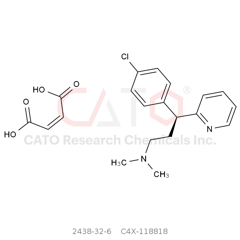 CAS No.:2438-32-6,(S)-马来酸氯苯那敏