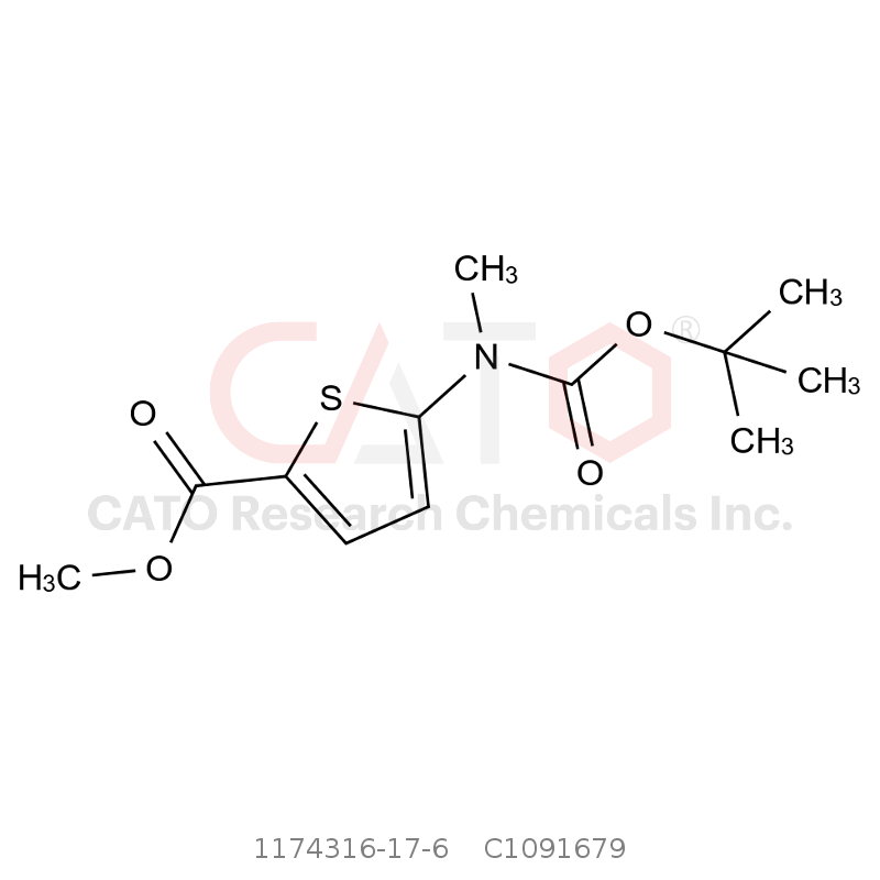 CAS No.:1174316-17-6,Methyl 5-((tert-butoxycarbonyl)(methyl)amino)thiophene-2-carboxylate