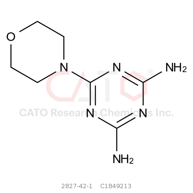 CAS No.:2827-42-1,6-(4-Morpholinyl)-1,3,5-triazine-2,4-diamine