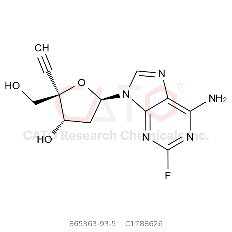 CAS No.:865363-93-5,(2R,3S,5R)-5-(6-氨基-2-氟代-9H-嘌呤-9-基)-2-乙炔基-2-(羟甲基)四氢呋喃-3-醇