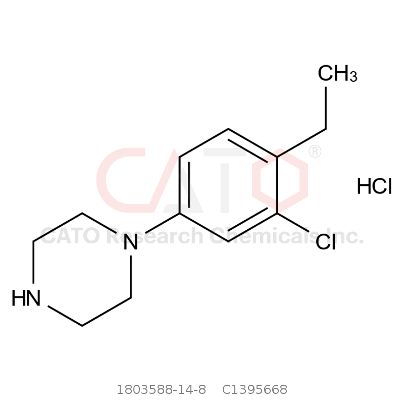CAS No.:1803588-14-8,1-(3-Chloro-4-ethylphenyl)piperazine Hydrochloride