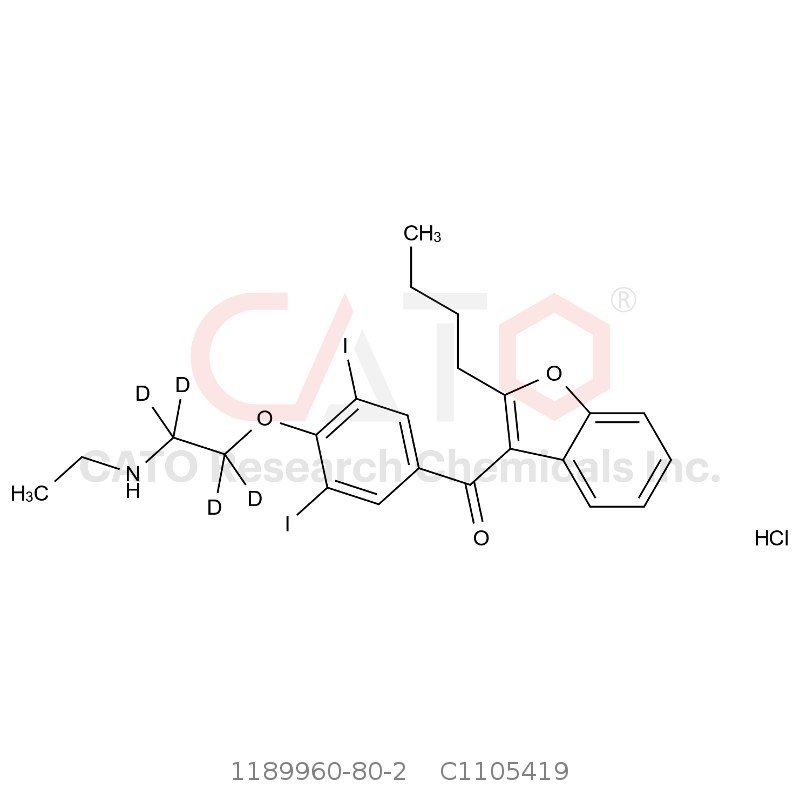 CAS No.:1189960-80-2,胺碘酮EP杂质B D4 盐酸盐