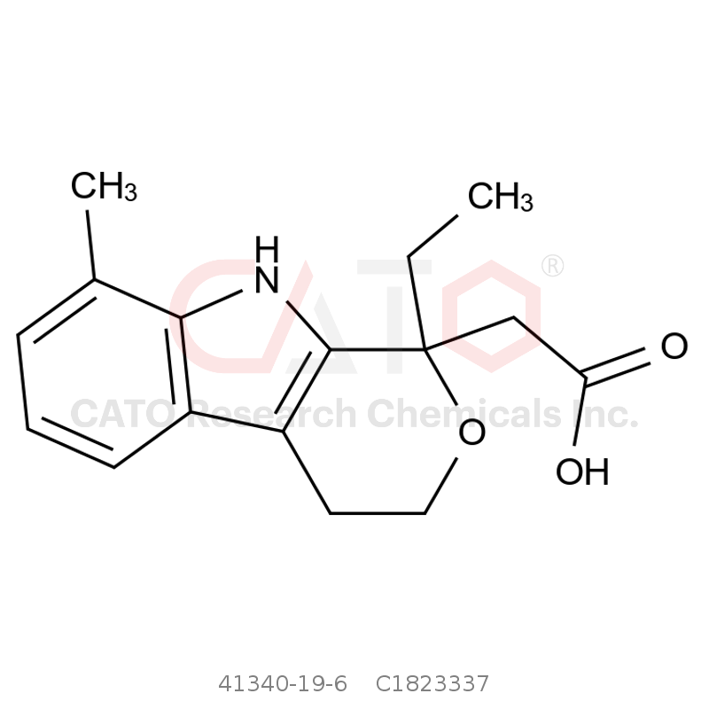 CAS No.:41340-19-6,依托度酸EP杂质B（8-甲基依托度酸）