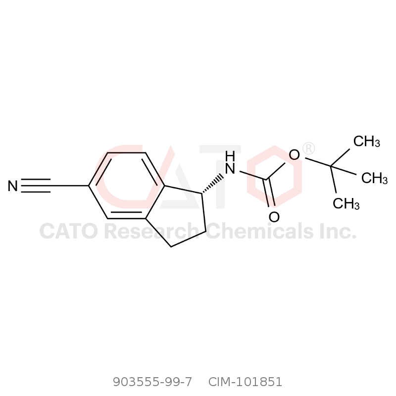 CAS No.:903555-99-7,Tert-butyl (R)-(5-cyano-2,3-dihydro-1H-inden-1-yl)carbamate
