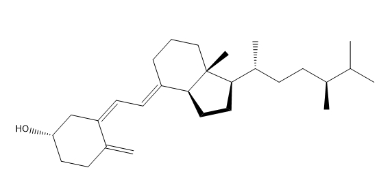 维生素D4 Vitamin D4 CAS 511-28-4 结构式 Chemical Structure