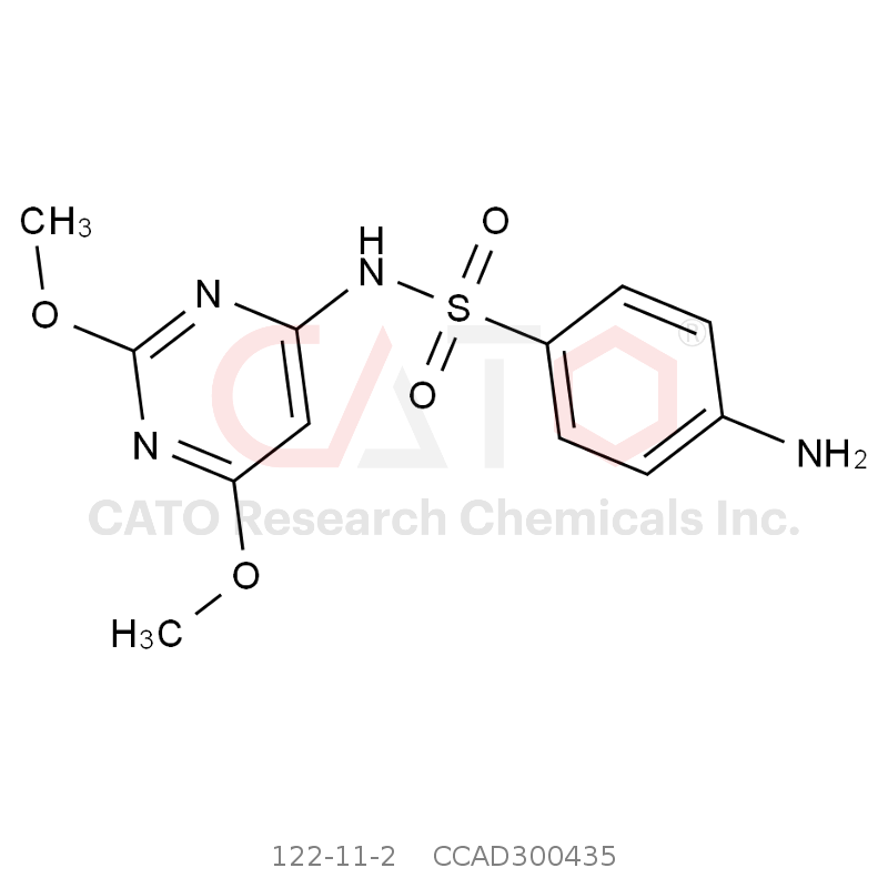 CAS No.:122-11-2,磺胺间二甲氧嘧啶(磺胺地索辛，磺胺二甲氧嘧啶）