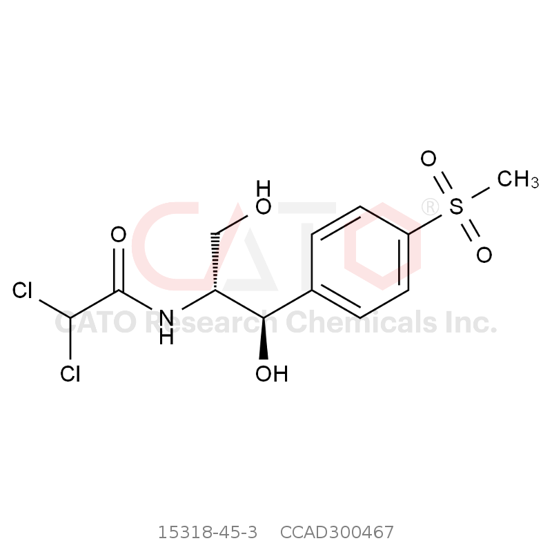 CAS No.:15318-45-3,甲砜霉素，甲砜氯霉素