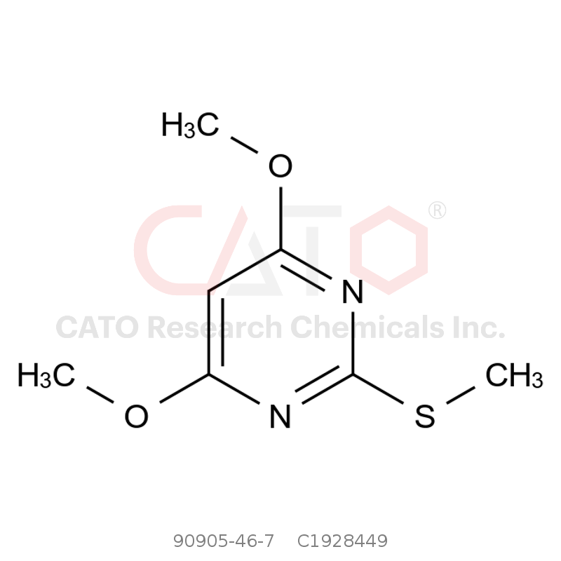 CAS No.:90905-46-7,4,6-Dimethoxy-2-(methylthio)pyrimidine