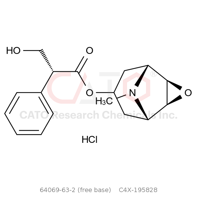 CAS No.:64069-63-2 (free base),东莨菪碱杂质28(R型异构体)盐酸盐