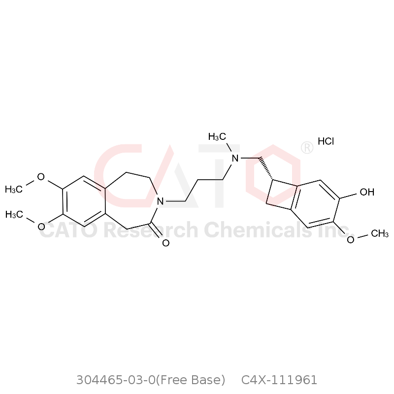 CAS No.:304465-03-0(Free Base),Ivabradine Impurity 61 HCl