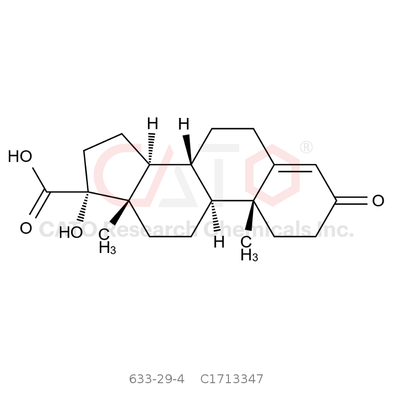CAS No.:633-29-4,(17α)-17-Hydroxy-3-oxoandrost-4-ene-17-carboxylic acid