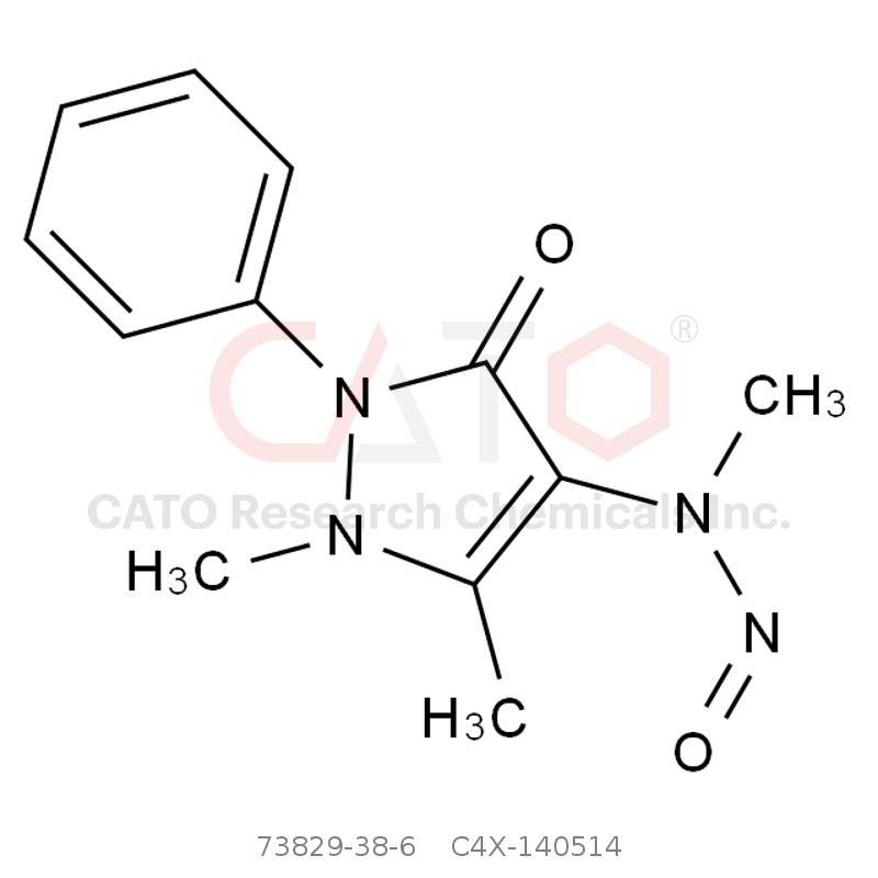 CAS No.:73829-38-6,N-nitroso-methylaminoantipyrine