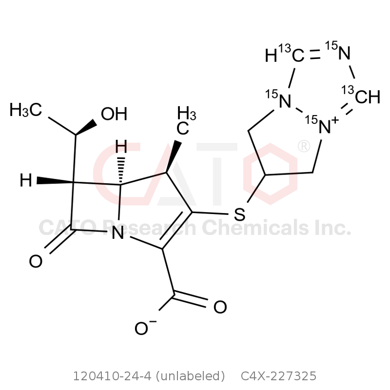 CAS No.:120410-24-4 (unlabeled),Biapenem-13C2,15N3