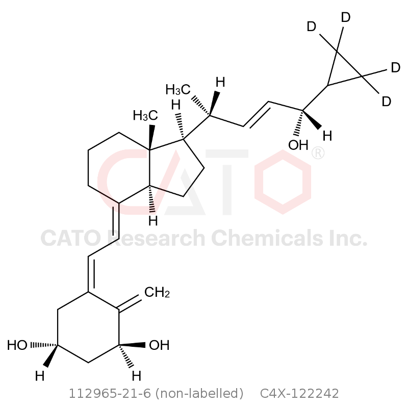 CAS No.:112965-21-6 (non-labelled),卡泊三醇-D4