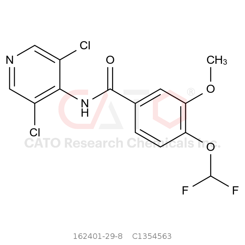 CAS No.:162401-29-8,3-甲氧基-N-(3,5-氯-4-吡啶基) -4-二氟甲氧基苯甲酰胺