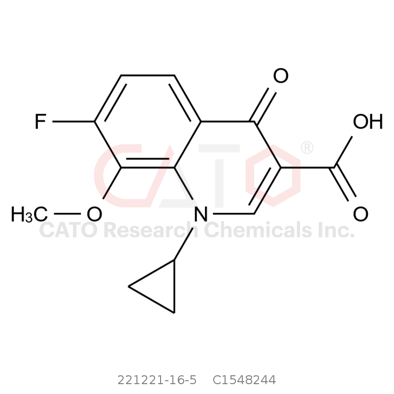 CAS No.:221221-16-5,1-cyclopropyl-7-fluoro-8-methoxy-4-oxo-1,4-dihydroquinoline-3-carboxylic acid