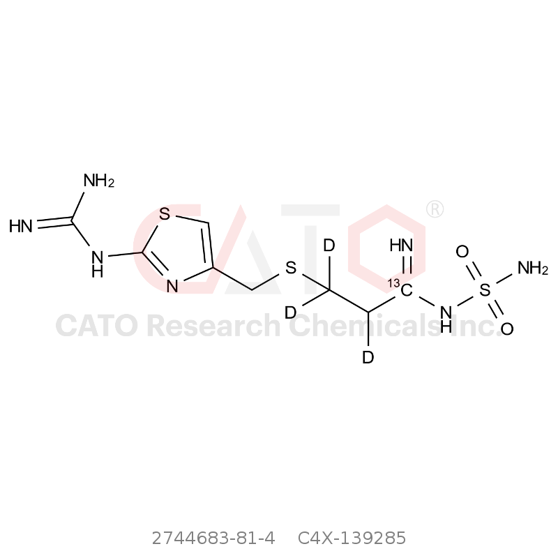 CAS No.:2744683-81-4,Famotidine-13C-d3