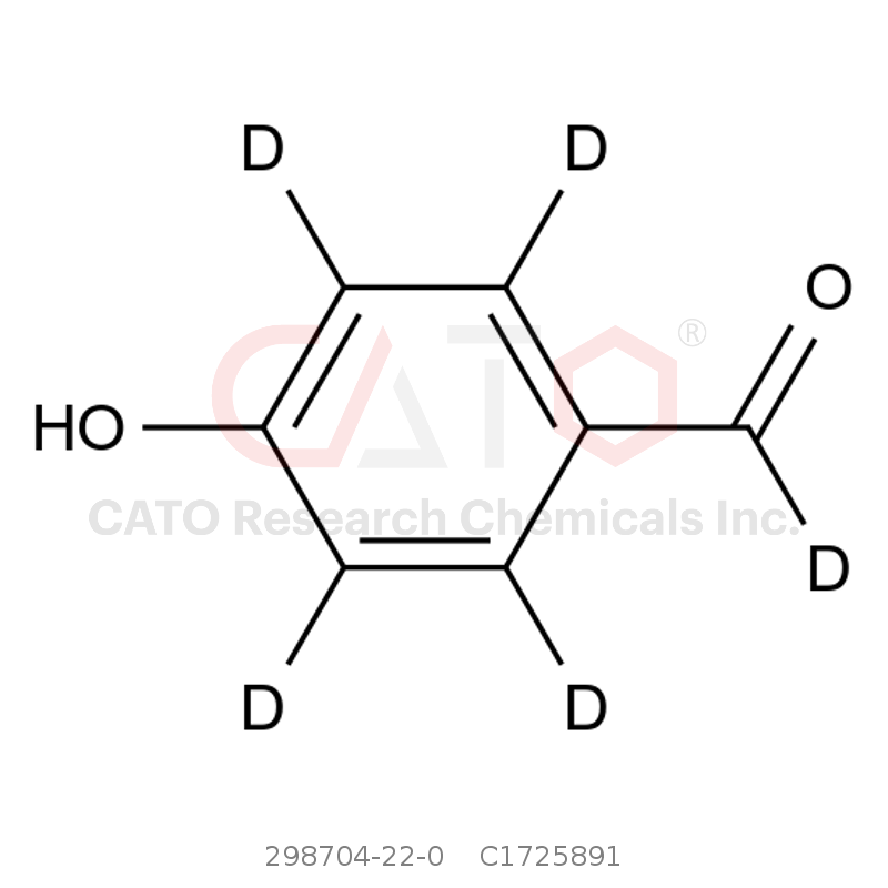 CAS No.:298704-22-0,4-Hydroxybenzaldehyde-d5