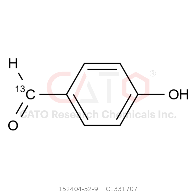 CAS No.:152404-52-9,4-Hydroxybenzaldehyde-13C