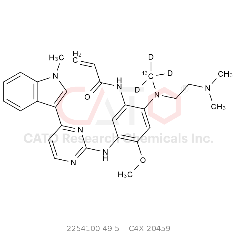 CAS No.:2254100-49-5,Osimertinib-13CD3