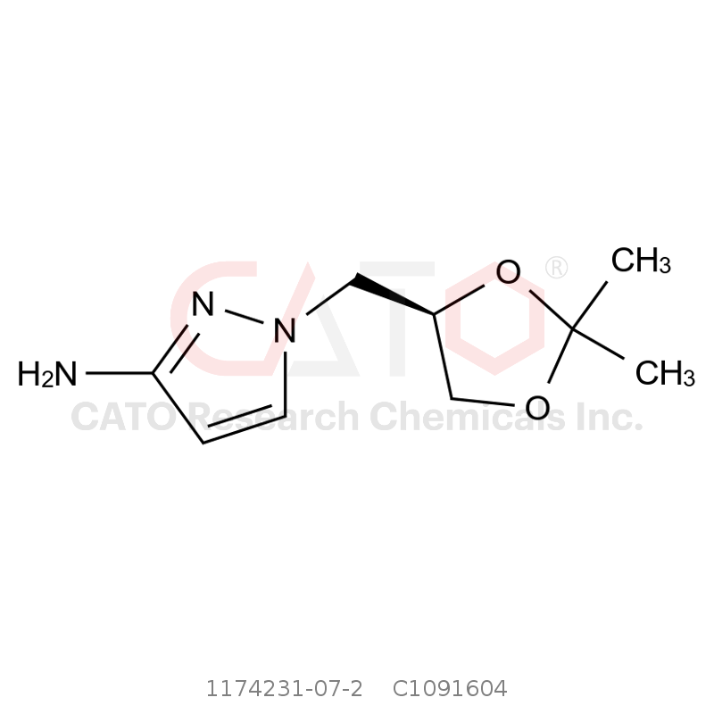 CAS No.:1174231-07-2,(R)-1-((2,2-二甲基-1,3-二氧戊环-4-基)甲基)-1H-吡唑-3-胺