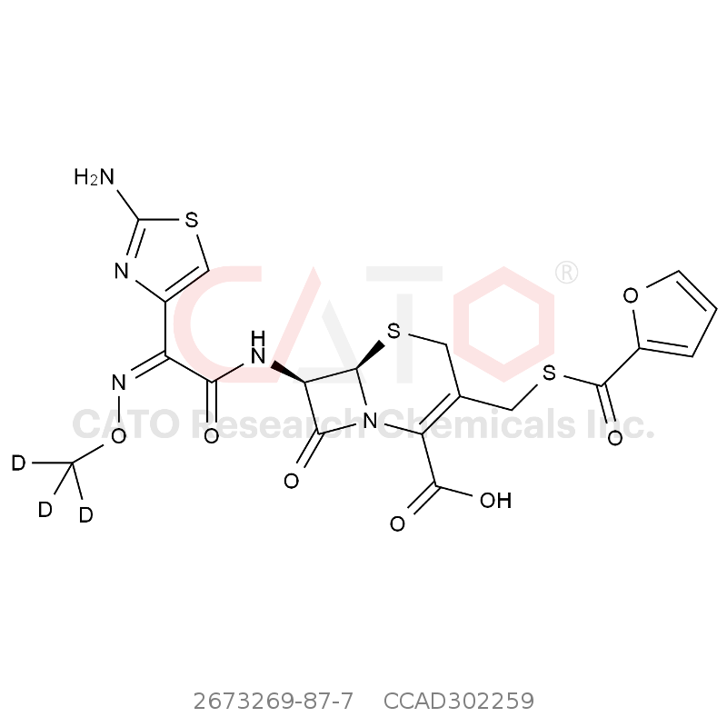 CAS No.:2673269-87-7,Ceftiofur-d3