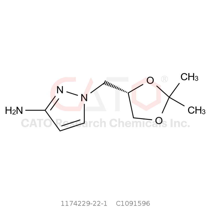 CAS No.:1174229-22-1,(S)-1-((2,2-二甲基-1,3-二氧戊环-4-基)甲基)-1H-吡唑-3-胺
