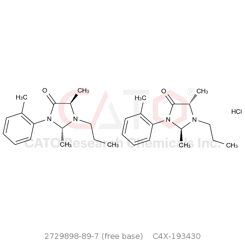 CAS No.:2729898-89-7 (free base),Prilocaine Impurity 30 HCl