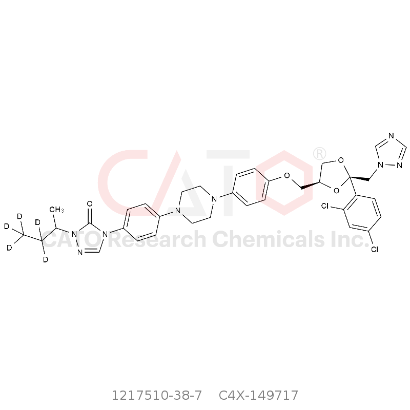 CAS No.:1217510-38-7,Itraconazole-d5(major)