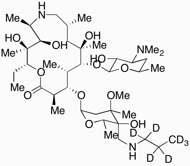 泰拉霉素A-d7 Tulathromycin A-d7 CAS 2734920-62-6 结构式 Chemical Structure