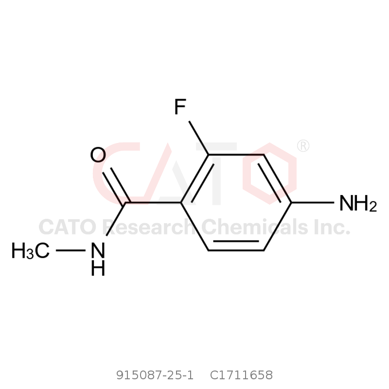 CAS No.:915087-25-1,4-Amino-2-fluoro-N-methylbenzamide