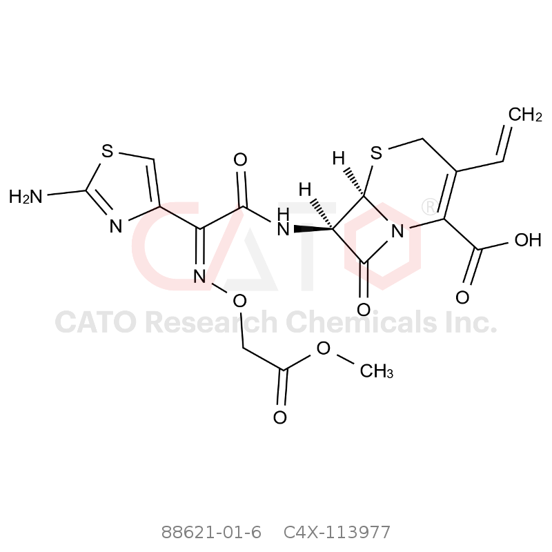 CAS No.:88621-01-6,Cefixime Methyl Ester Impurity