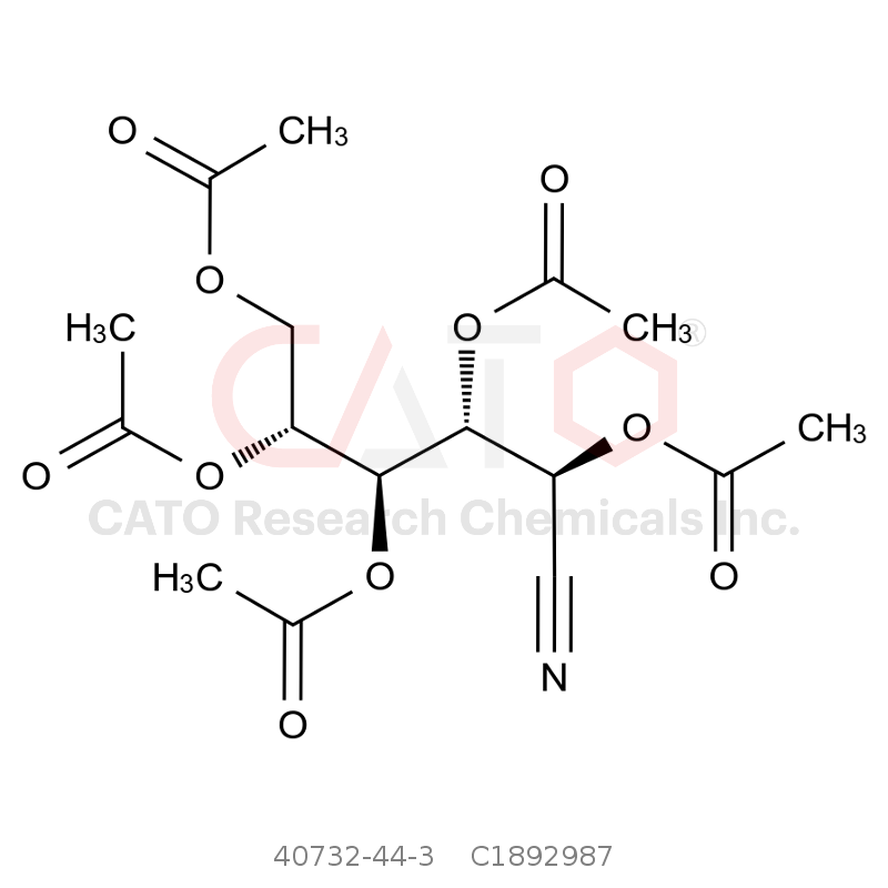 CAS No.:40732-44-3,Rel-(1R,2S,3R,4S)-1-cyanopentane-1,2,3,4,5-pentayl pentaacetate