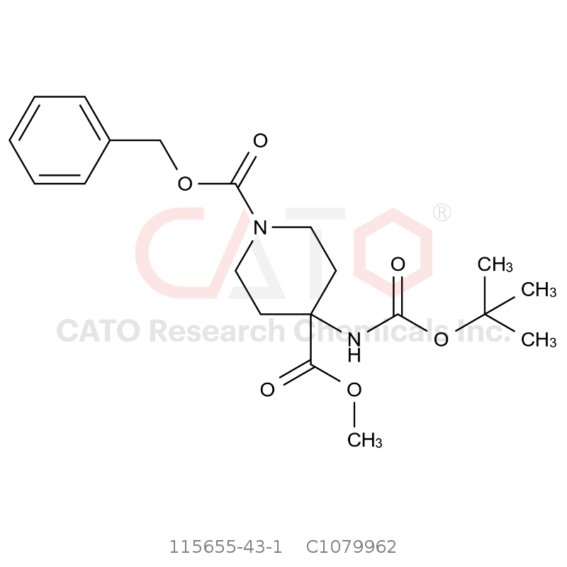 CAS No.:115655-43-1,Methyl 4-(Boc-amino)-1-Cbz-piperidine-4-carboxylate